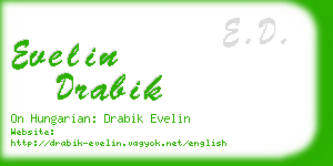 evelin drabik business card